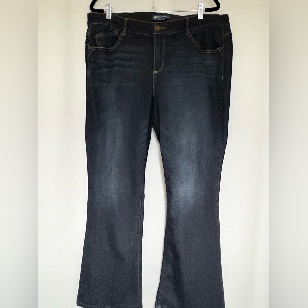 Democracy Women's Boot Cut Jeans - Dark Blue